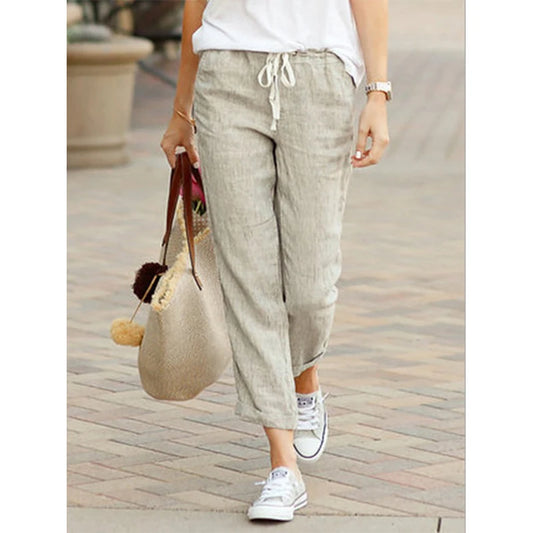 Women's cotton trousers various colors