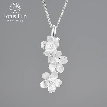 Necklace for Ladies Lotus silver 925