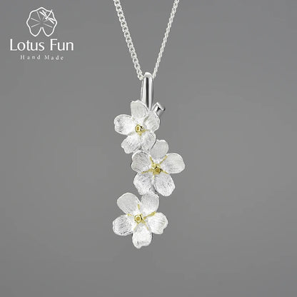 Necklace for Ladies Lotus silver 925