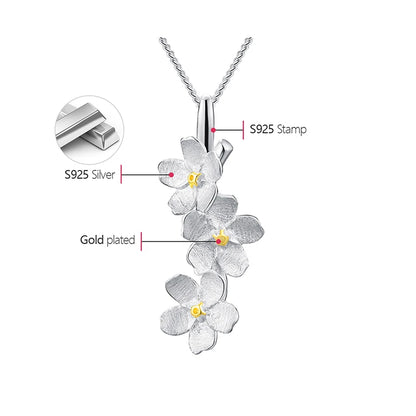 Necklace for Ladies Lotus silver 925