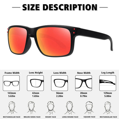 Men's polarized sunglasses in various colors