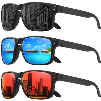 Men's polarized sunglasses in various colors