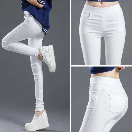 Women's elastic pants different colors