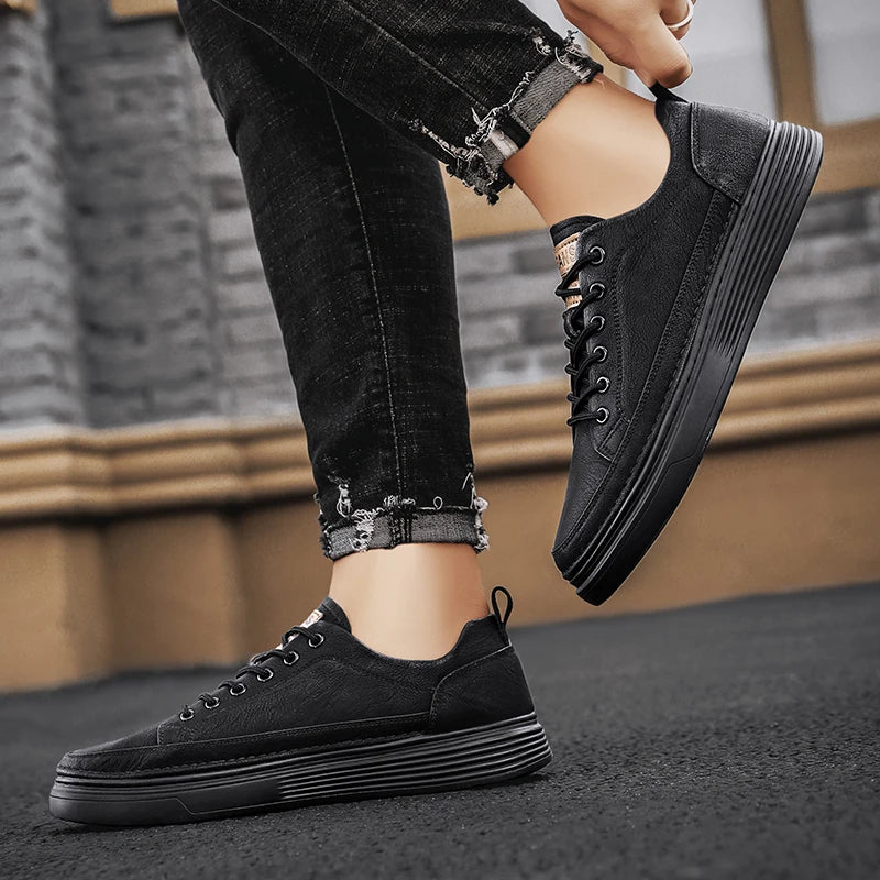 Men's leather sneakers different variants