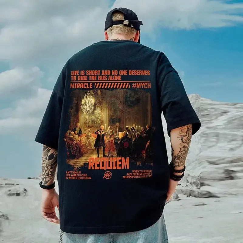 Men's t-shirt REQUIEM oversize different colors