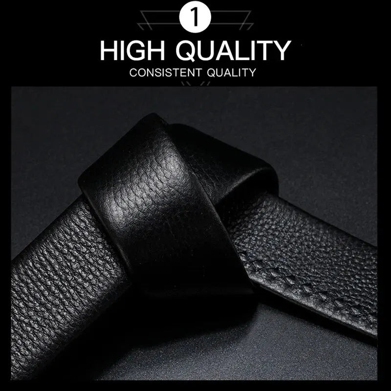 Men's leather belt