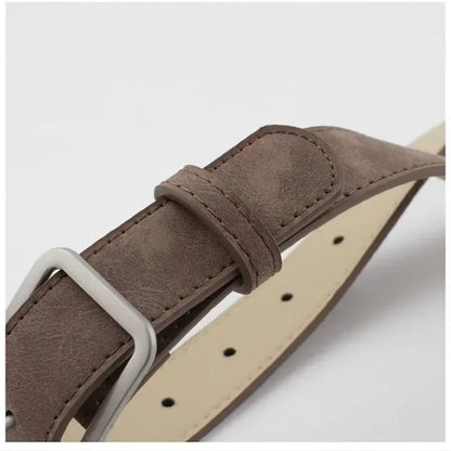 Women's leather belts different colors