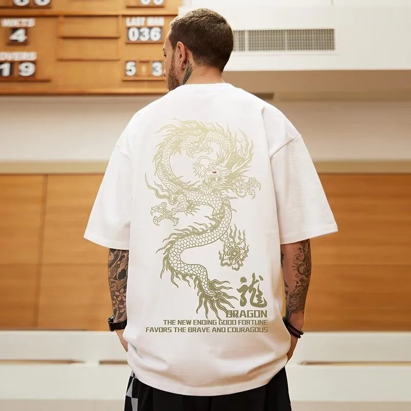 Men's t-shirt DRAGON oversize different colors