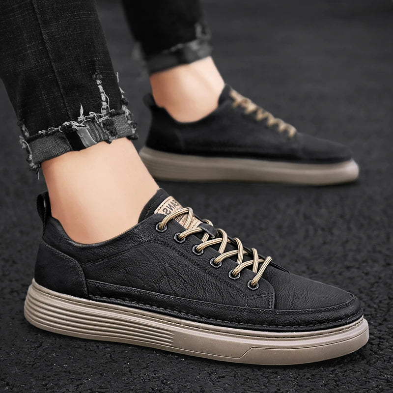 Men's leather sneakers different variants