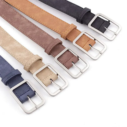 Women's leather belts different colors