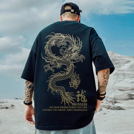 Men's t-shirt DRAGON oversize different colors