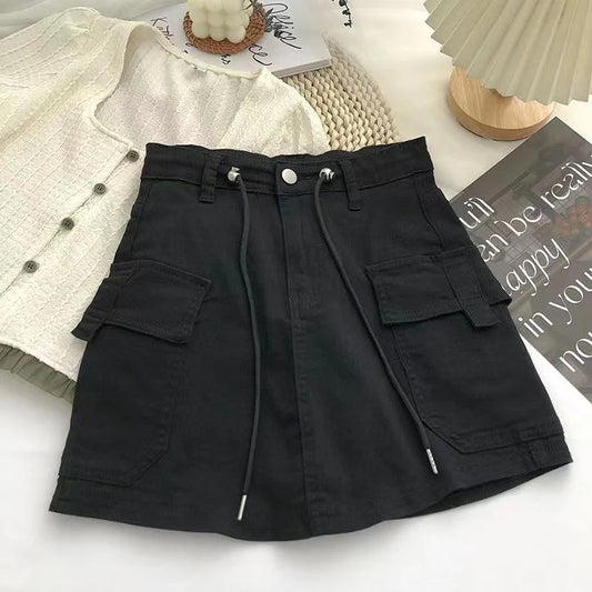 Women's denim skirt in various colors