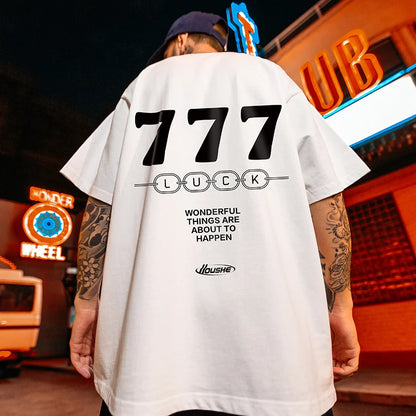 Men's t-shirt LUCK 777 oversize different colors